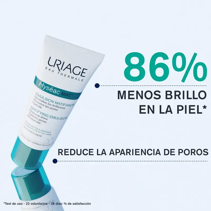 Uriage Hyséac Mat 40Ml Controllo Pori e Lucidità