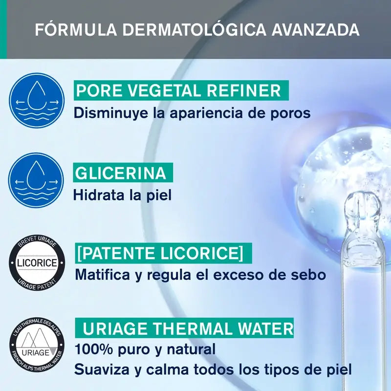Uriage Hyséac Mat 40Ml Controllo Pori e Lucidità