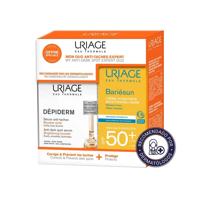 Uriage Promo Depiderm Siero + Crema Bariesun 50+