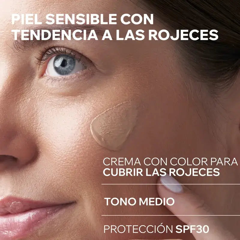 Uriage Roséliane Cc Crema Spf30 Crema colorata per pelli sensibili, arrossate, rosacee e iperreattive, 40 ml