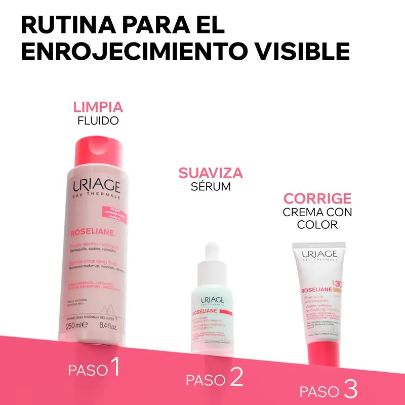 Uriage Roséliane Cc Crema Spf30 Crema colorata per pelli sensibili, arrossate, rosacee e iperreattive, 40 ml