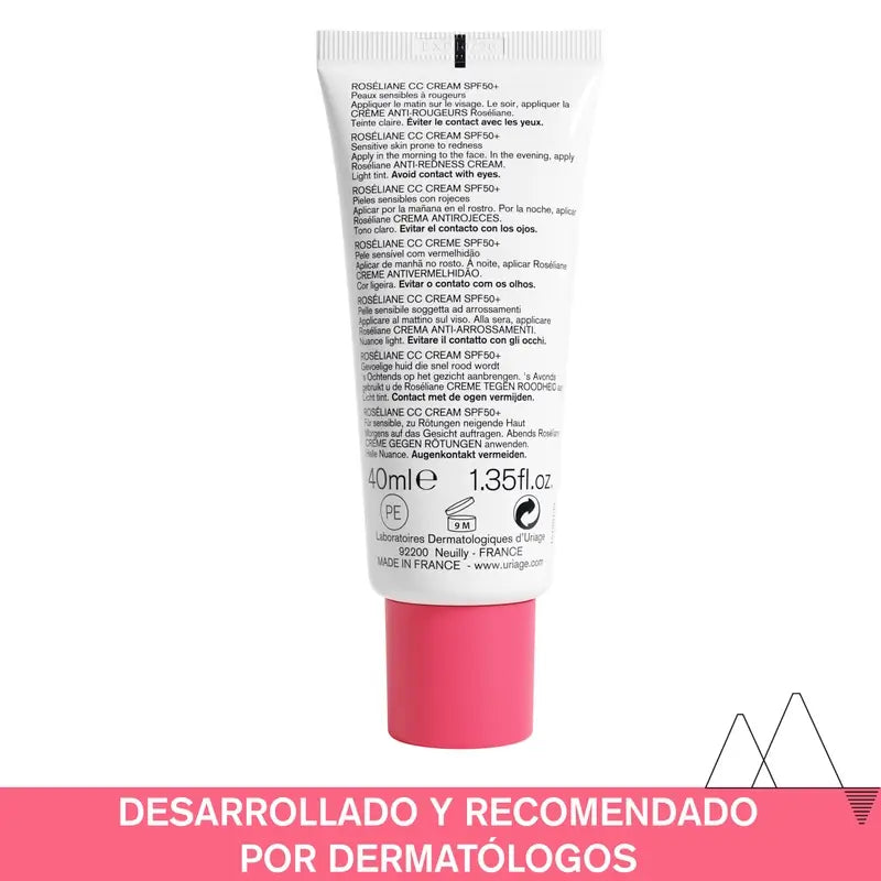Uriage Roséliane Cc Crema Spf50+, 40ml