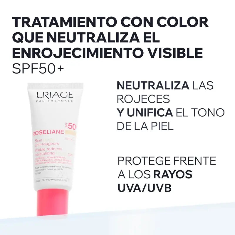 Uriage Roséliane Cc Crema Spf50+, 40ml