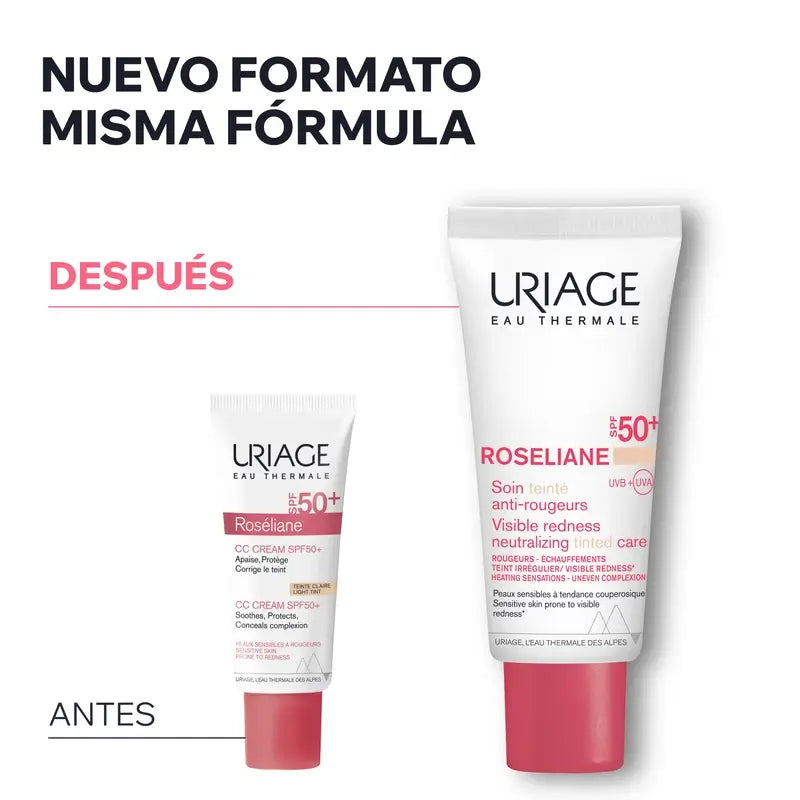 Uriage Roséliane Cc Crema Spf50+, 40ml