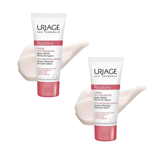 Uriage Roséliane Crema Anti-Rossore Pelle Sensibile Duplo, 2X40 Ml