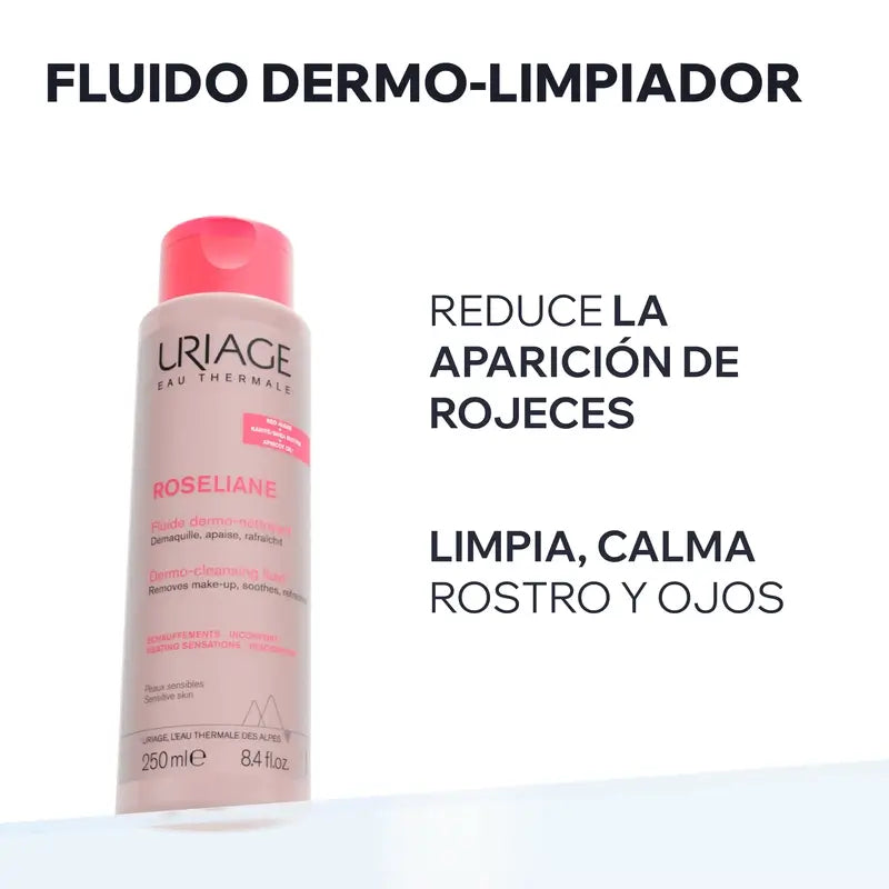 Uriage Roséliane Fluido Dermo-Detergente, 250 ml