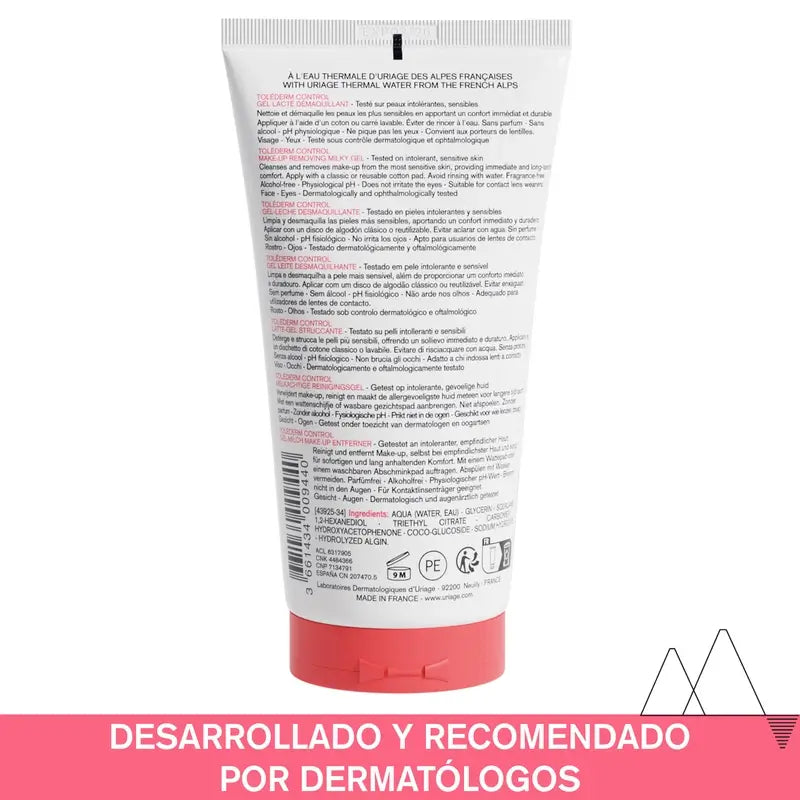 Uriage Toléderm Control Gel-Milk struccante 150 ml