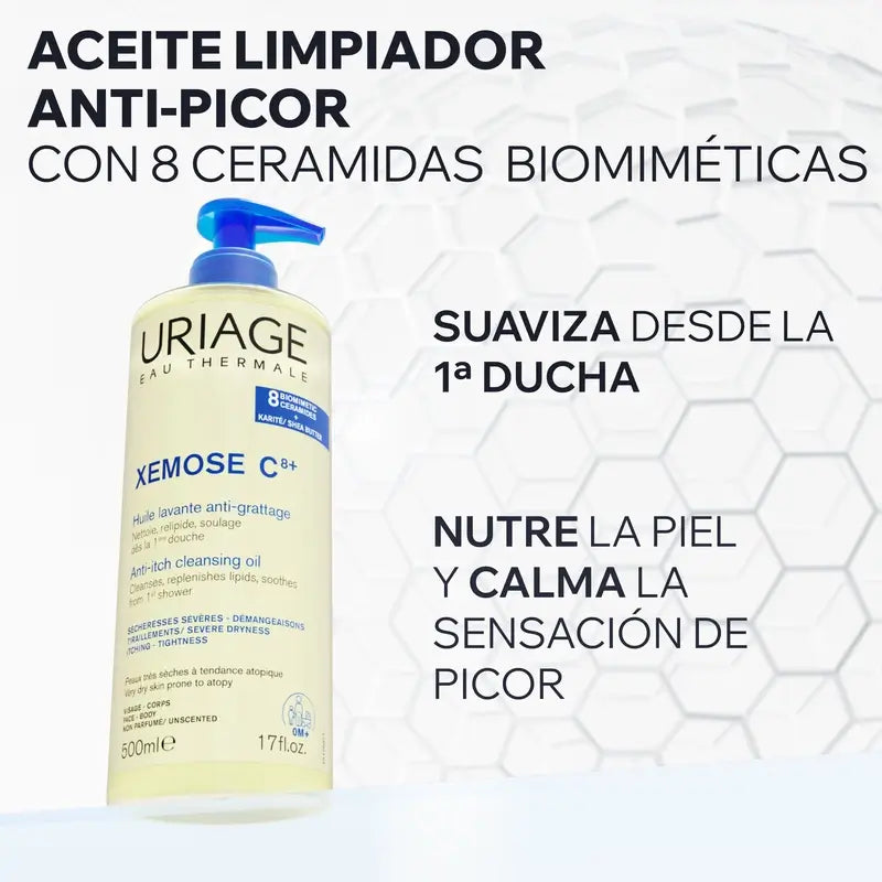 Uriage Xemose C8+ Olio detergente anti-prurito 500ml