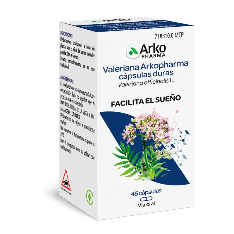 Arkopharma Arkocápsulas Valeriana, 45 capsule