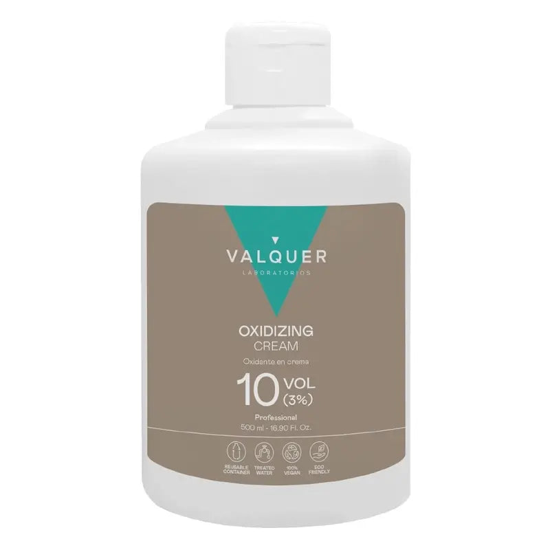 Valquer Perossido di idrogeno 10 Vol (3 %) - Ossidante professionale per capelli , 500 ml