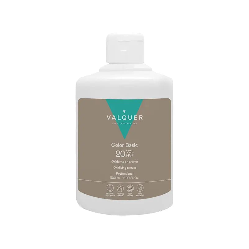 Valquer Agua Oxigenada 20 Vol (6 %) - Ossidante professionale per capelli , 500 ml