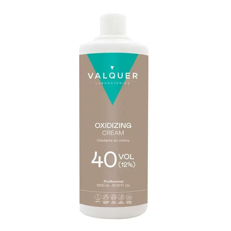 Valquer Agua Oxigenada 40 Vol (12%) - Ossidante professionale per capelli , 1 L