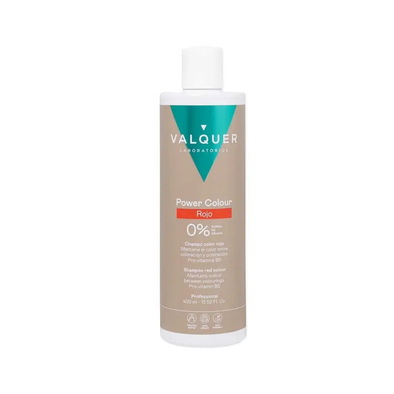 Valquer Red Colour Shampoo - Power Color , 400 ml