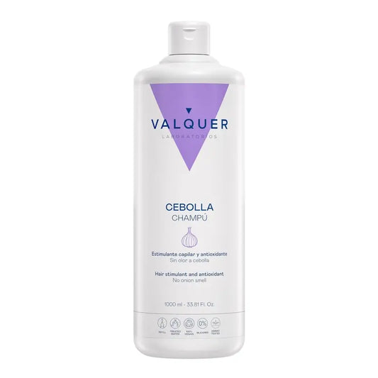 Shampoo alla cipolla Valquer - Rivitalizzante, antiossidante e purificante , 1 L