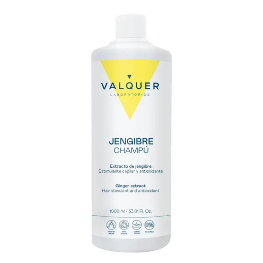 Valquer Ginger Strong Shampoo allo zenzero - Antiforfora, rivitalizzante e rinforzante, 1 L