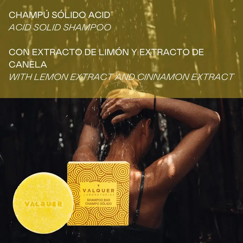 Valquer Cura dei capelli Shampoo solido acido, 50 gr
