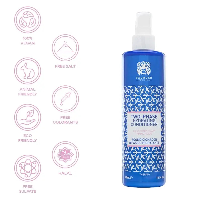 Valquer Hair Care Balsamo idratante bifasico, 300 ml