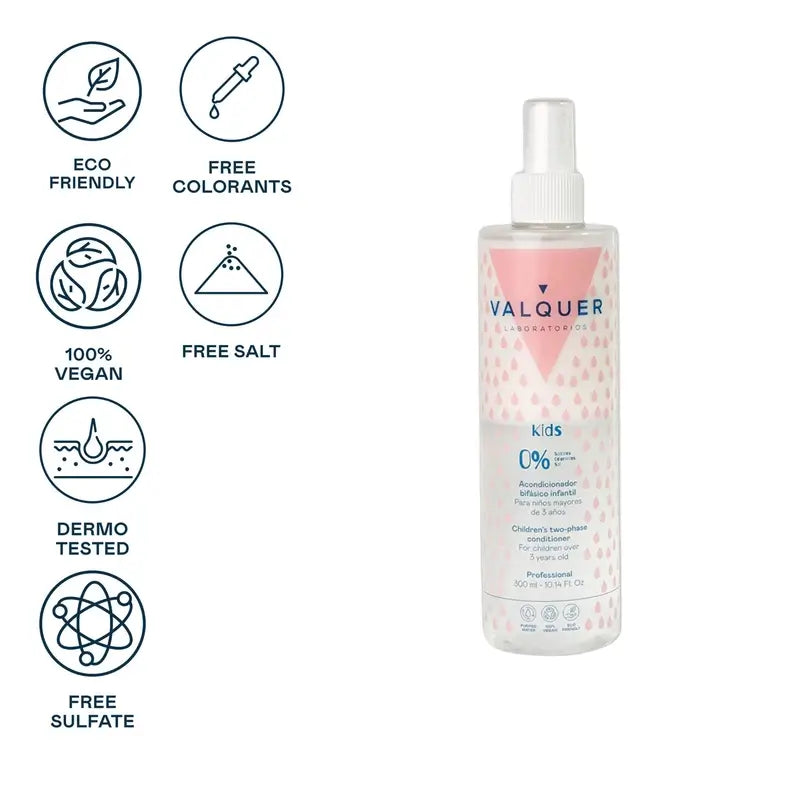 Valquer Hair Care Balsamo bifasico per bambini, 300 ml