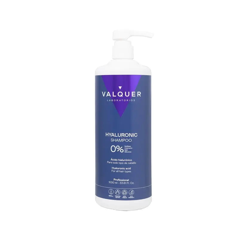 Valquer Hair Care Shampoo all'acido ialuronico, 1000 ml