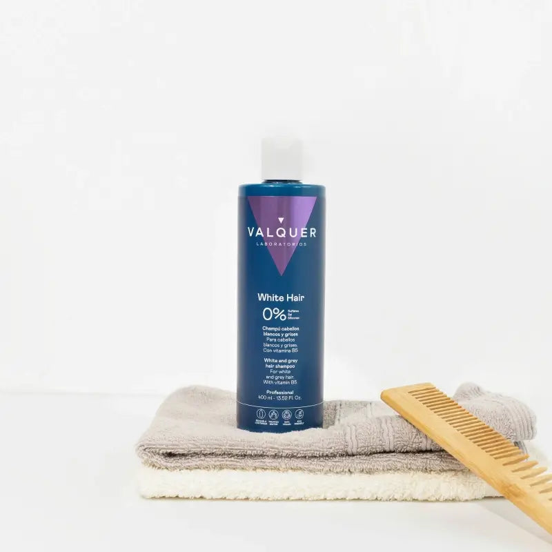 Valquer Hair Care Shampoo per capelli bianchi e grigi, 400 ml