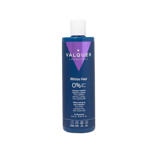 Valquer Hair Care Shampoo per capelli bianchi e grigi, 400 ml