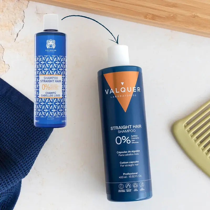 Valquer Cura dei capelli Shampoo per capelli lisci, 400 ml