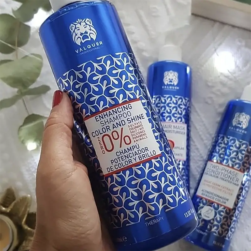 Valquer Hair Care Shampoo rinforzante del colore e della lucentezza, 400 ml