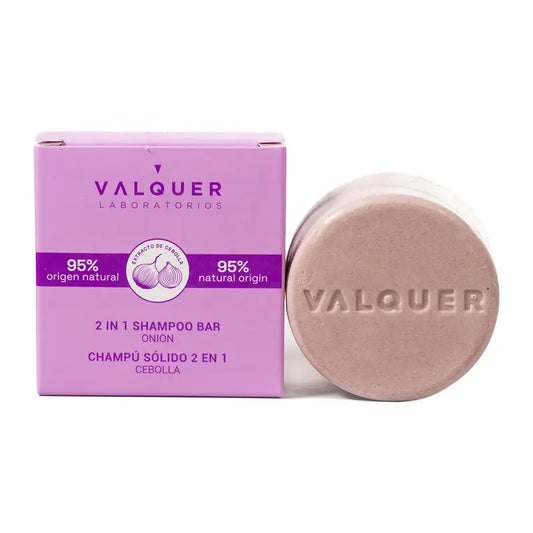 Valquer Cura dei capelli Cipolla 2 In 1 Shampoo solido, 70 gr