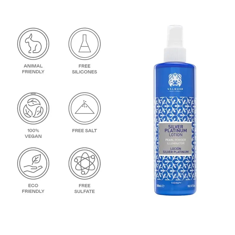 Valquer Hair Care Silver Platinum Lozione per capelli, 300 ml