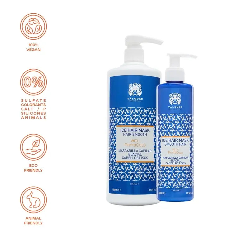 Valquer Hair Care Maschera glaciale per capelli lisci, 275 ml