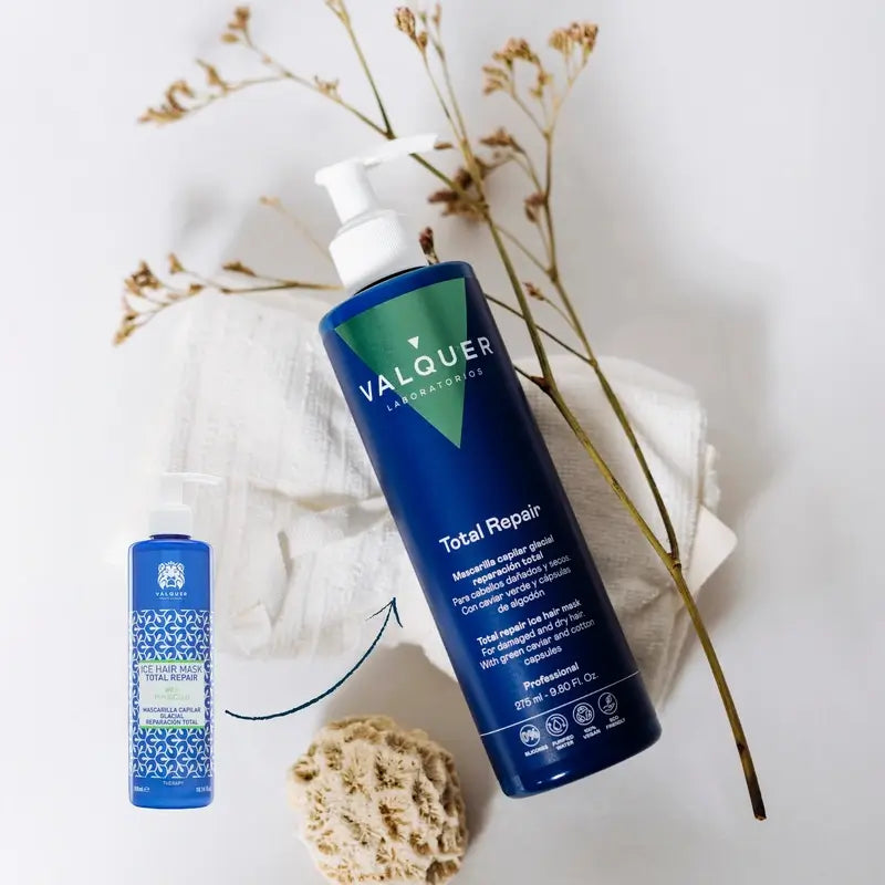 Valquer Hair Care Maschera glaciale per capelli Riparazione totale, 275 ml