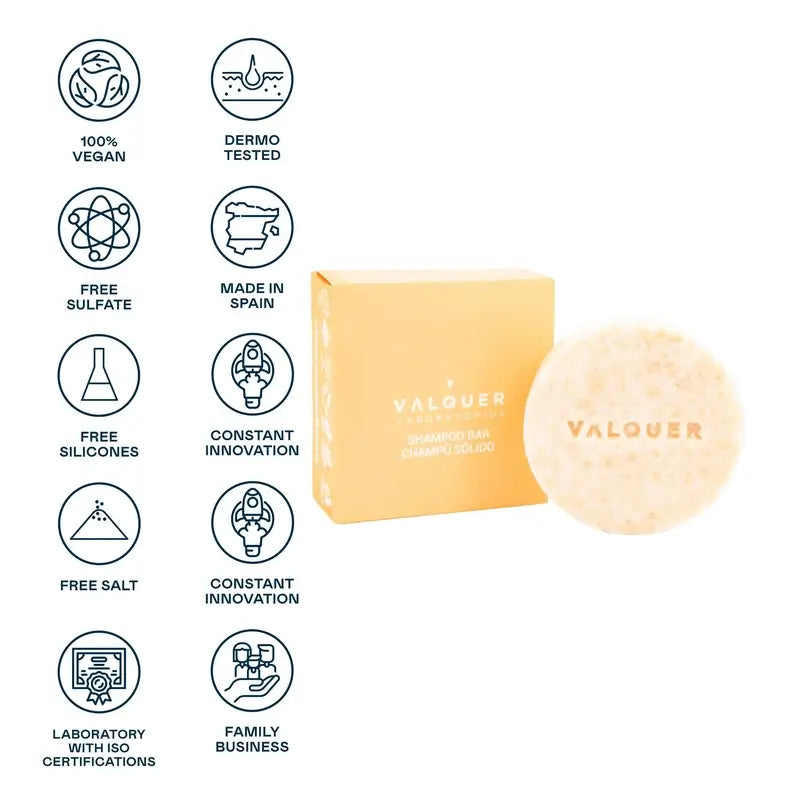 Valquer Cura dei capelli Sunset Family Shampoo solido, 50 gr