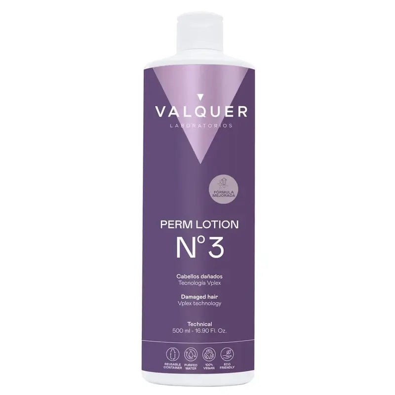 Valquer Perming Liquid No. 3 (Capelli danneggiati) , 500 ml