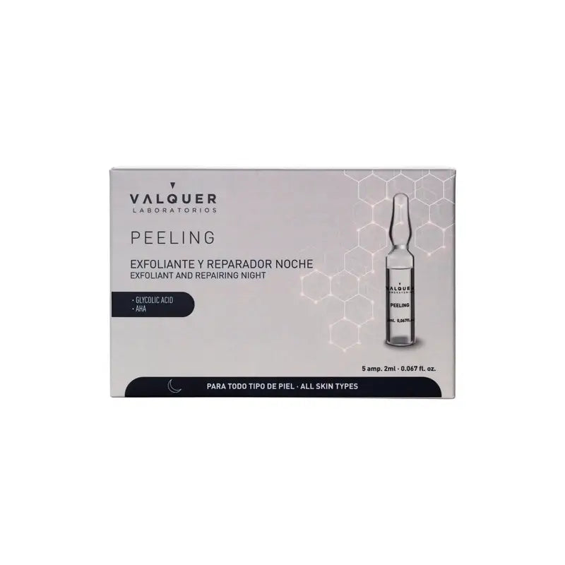 Valquer Fiale peeling per la cura della pelle, 5 x 2 ml