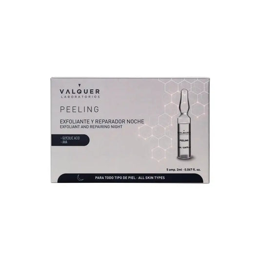 Valquer Fiale peeling per la cura della pelle, 5 x 2 ml