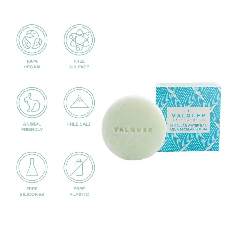 Valquer Skin Care Ice Solid Acqua micellare per tutti i tipi di pelle, 50 gr