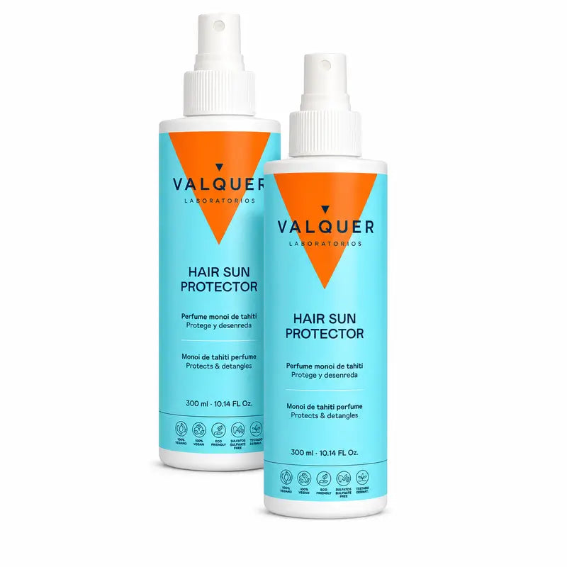 Valquer Crema solare per capelli, confezione da 2 x 300 ml