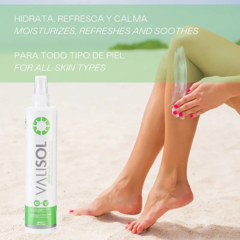 Valquer Protezione solare Valisol Doposole Aloe Vera Spray, 300 ml