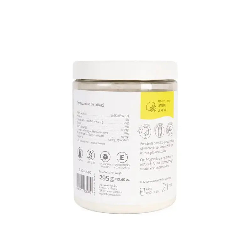 Colagenova Marine + Collagene Marino + Ialuronico + Magnesio Limone, 295 Gr