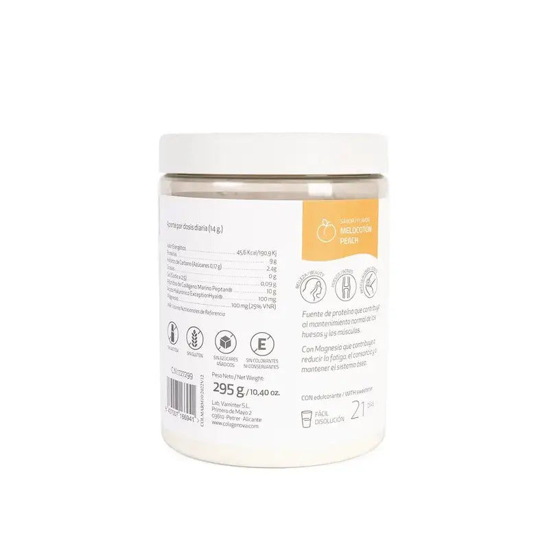 Colagenova Marine + Collagene Marino + Ialuronico + Magnesio Pesca, 295 Gr