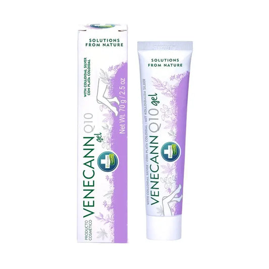 Varicann Q10 - Gel di canapa naturale e vegano - Sollievo per le gambe stanche, 70 grammi