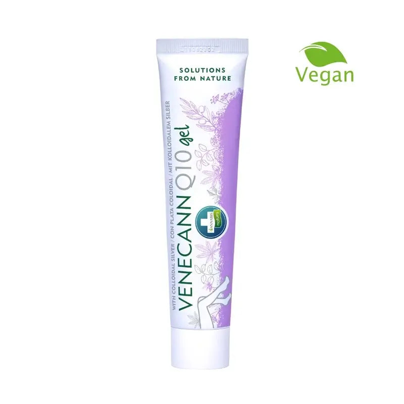 Varicann Q10 - Gel di canapa naturale e vegano - Sollievo per le gambe stanche, 70 grammi