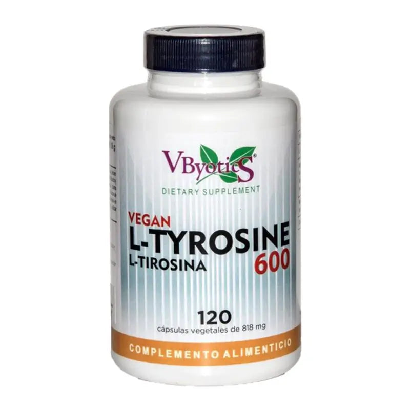 Vbyotics L Tirosina 600 120Vcaps. Vegano