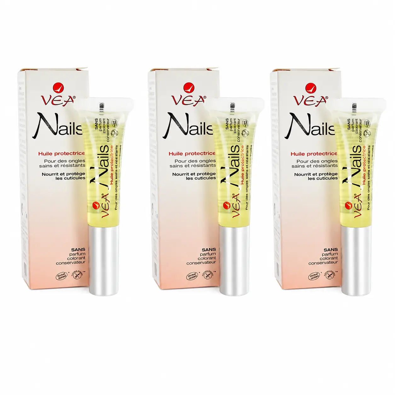 Vedi Nails Olio protettivo per unghie 8 ml, confezione da 3