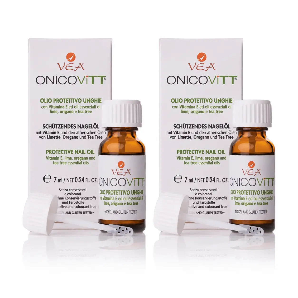Vedi Onicovitt Olio protettivo per unghie 7 ml, confezione da 2