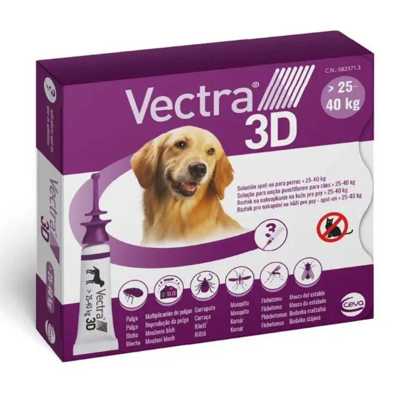 Vectra 3D Dog 25-40 kg, 3 pipette