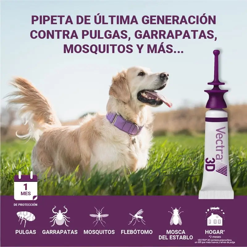 Vectra 3D Dog +40 kg, 3 pipette