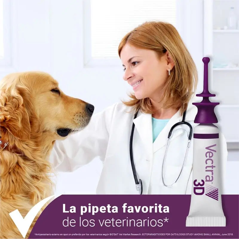 Vectra 3D Dog +40 kg, 3 pipette
