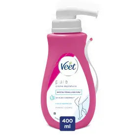 Veet Crema depilatoria minima per pelle sensibile con dispenser, 400 ml
