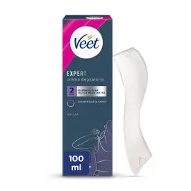 Veet Expert Crema Depilatoria per Donne, con Burro di Karité, 100ml